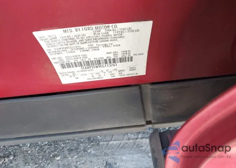 2012 Ford Taurus Limited from USA, damaged, VIN 1FAHP2FW9CG113761